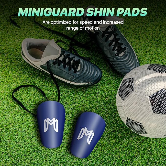 MiniGuards - Mini Shin Guards for Soccer Players - Tiny Shin Pads for Men, Women, Teens - Miniature