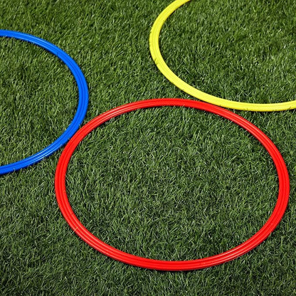 Juvale Agility Rings for Training - 24-Pack, 15.75-Inch, Red, Yellow, Blue & Green - Speed Agility