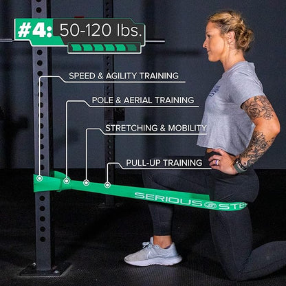 Serious Steel 41" Assisted Pull-up Band, Heavy Duty Resistance Band Sets, Stretching, Powerlifting