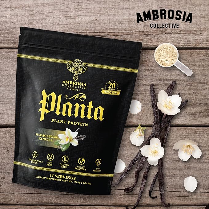 Ambrosia Planta - Premium Plant-Based Protein | Vegan & Keto Friendly | Gourmet Flavors with No