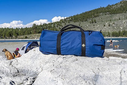 North Star Sports Foldable Duffle Bag for Travel, Gym & Outdoor Camping | Tough and Packable Sport