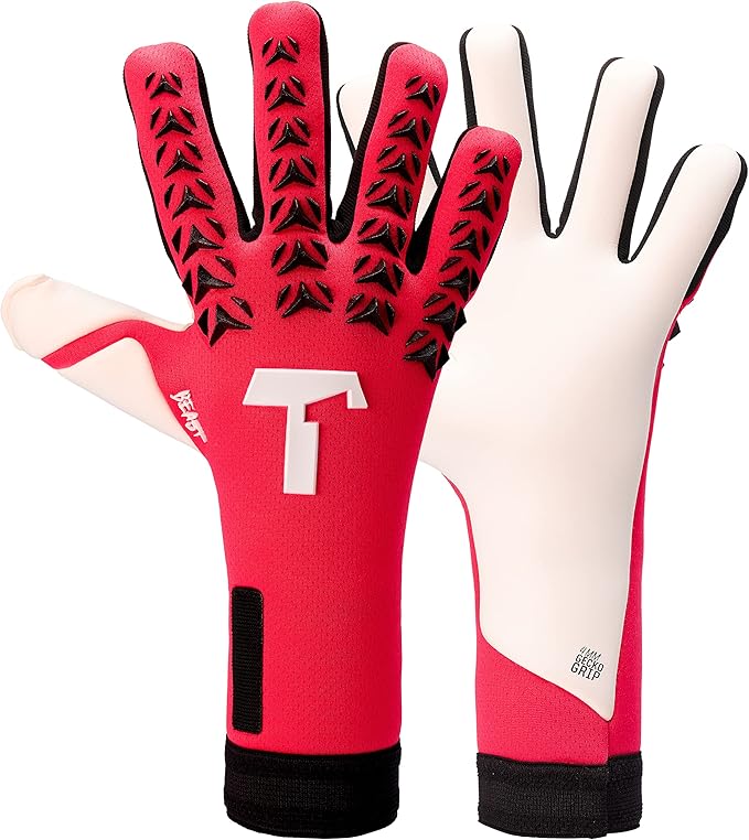 T1TAN Dark/Red Beast + LC - Goalkeeper Gloves - Without Finger Protection - Soccer Goalkeeper