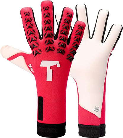 T1TAN Dark/Red Beast + LC - Goalkeeper Gloves - Without Finger Protection - Soccer Goalkeeper
