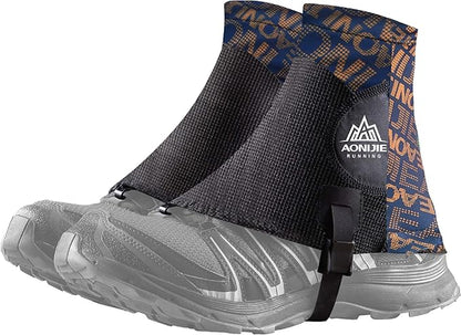 Azarxis Trail Gaiters Low Ankle Gators Shoes Boots Cover Breathable & Sand Protection for Men Women