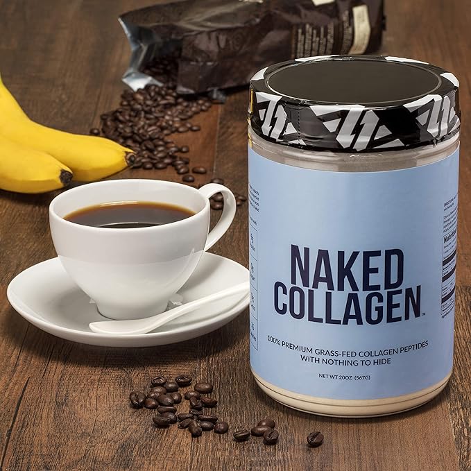 NAKED Collagen Peptides Protein Powder, 60 Servings, Pasture-Raised, Unflavored Grass-Fed