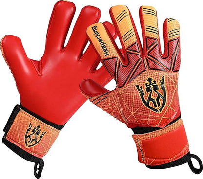 Soccer Goalie Goalkeeper Gloves for Kids Boys Youth & Adult,Latex Strong Grip Palms with Removable