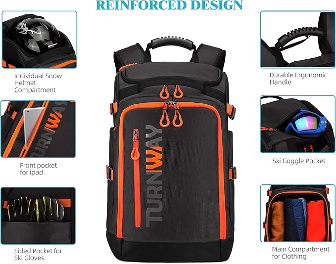 Ski/Snowboard Boot Bag/Skating Bag | Excellent for Store and Transport Gear, Jacket, Helmet