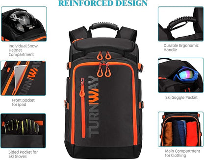 Ski/Snowboard Boot Bag/Skating Bag | Excellent for Store and Transport Gear, Jacket, Helmet