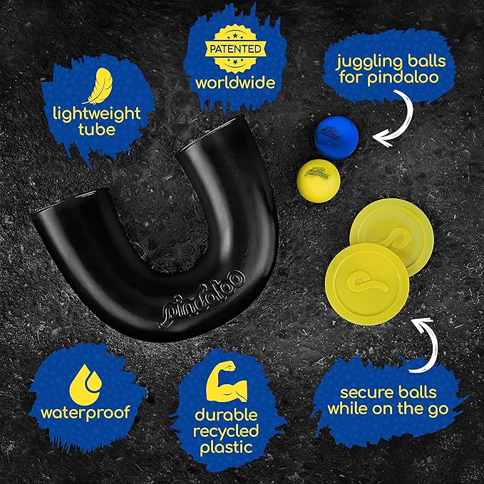 Original pindaloo Skill Game with 2 balls- Gifts for Kids and adults Indoor & Outdoor Games, Ball