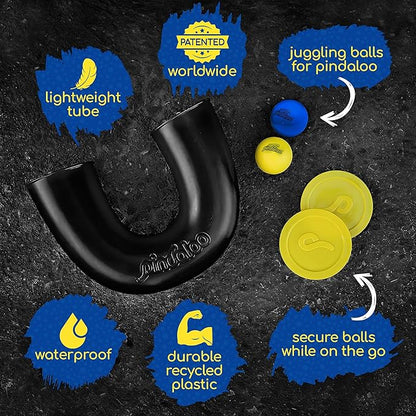 pindaloo Original Skill Game Toy with 2 Balls- Gifts for Kids and Adults Indoor & Outdoor Games