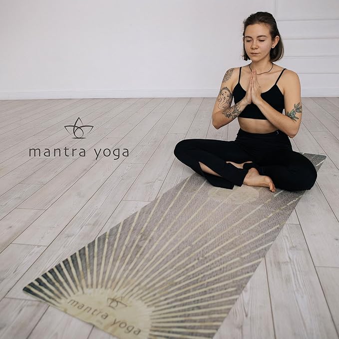 Mantra Yoga Travel PRO 1.5mm - Foldable Fitness & Exercise Mat with Bag | Lightweight, Compact &