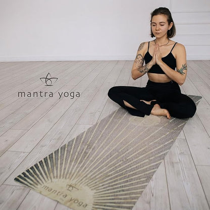 Mantra Yoga Travel PRO 1.5mm - Foldable Fitness & Exercise Mat with Bag | Lightweight, Compact &