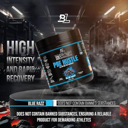 BLACKLABEL Supplements PRE Hustle V3 Pre-Workout Powder ??NSF Certified for Sport ??Energy