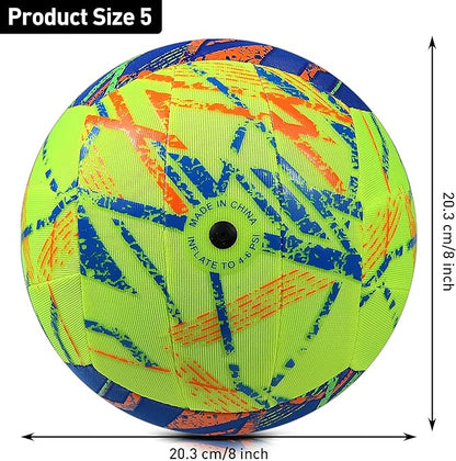 YANYODO Swimming Pool Waterproof Beach Volleyball, Soft Indoor Outdoor Size 5 Volleyball with Pump
