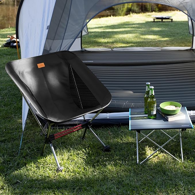Naturehike YL08 Ultralight Camping Chair, 2.38 LBS Portable Backpacking Chair with Anti-Sinking