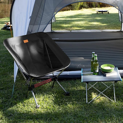 Naturehike YL08 Ultralight Camping Chair, 2.38 LBS Portable Backpacking Chair with Anti-Sinking