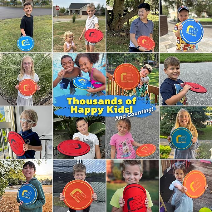 Soft Disc Flying Toy - Doesn't Hurt to Catch - Best Stocking Stuffers For Kids & Adults All Ages