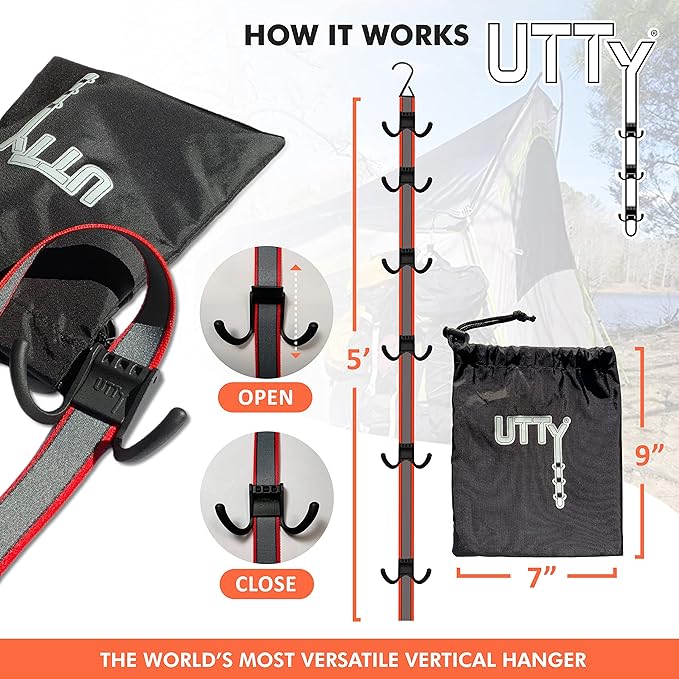 UTTY Hanging Multipurpose Portable Hockey Drying Rack - Durable Gear Keeper & Sports Equipment