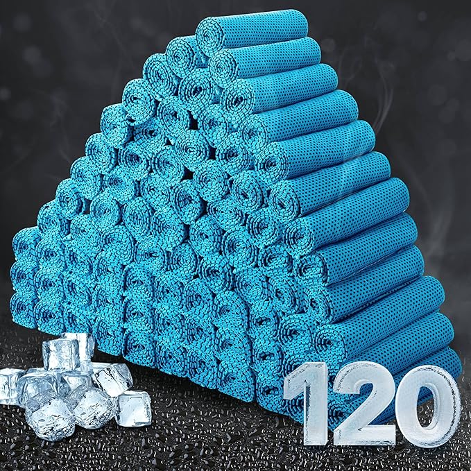 Honoson Cooling Towel Bulk - Neck & Face Cool Chilly Towels Microfiber Breathable Sport Sweat Rag