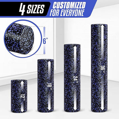 Yes4All High-Density EPP Round Back Roller Foam, Exercise Foam Roller for Yoga, Pilates &