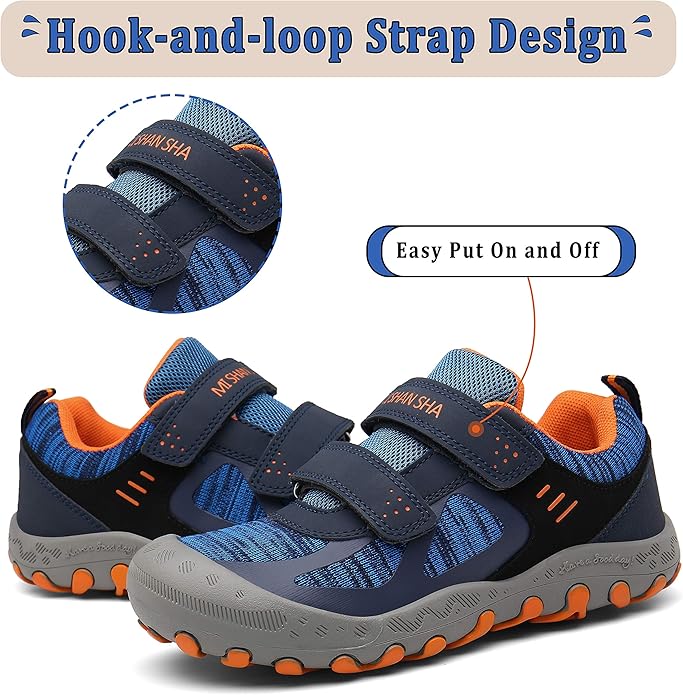 Mishansha Kids Hiking Boots Toddler Girls Boys Hiking Shoes Water-Resistant Anti-Collision Non-Slip