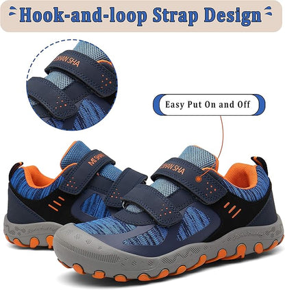 Mishansha Kids Hiking Boots Toddler Girls Boys Hiking Shoes Water-Resistant Anti-Collision Non-Slip