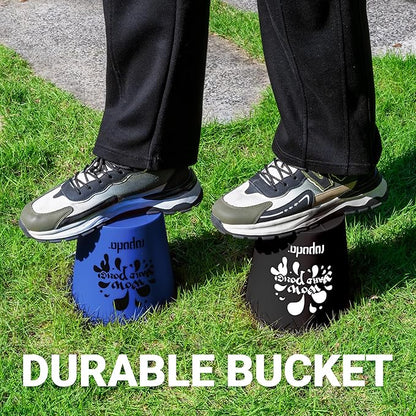 ropoda Giant Yard Pong,Yard Games with Durable Buckets and Balls, Outdoor Game with Carry Bag for