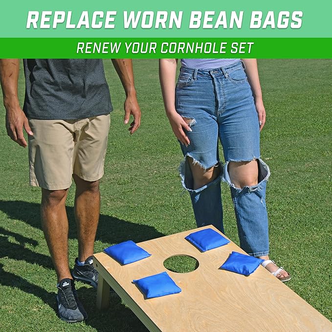 GoSports Classic Cornhole Bean Bags Set of 4-16 Colors Available - Regulation All Weather, Mix and