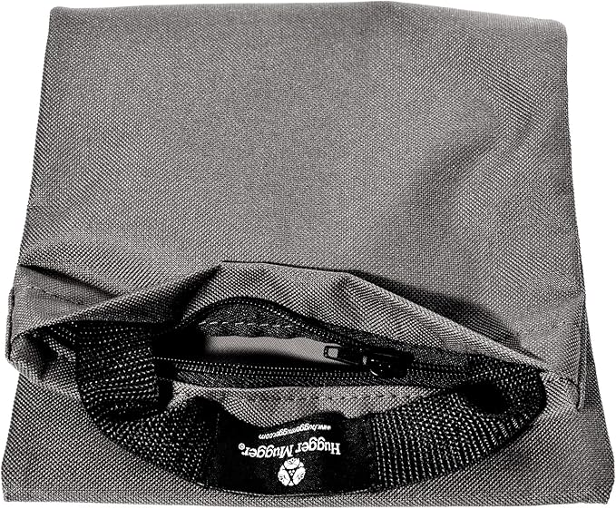 Hugger Mugger Unfilled 10lb Yoga Sandbag - Adds Weight to Your Poses, Zipper Cover, Sturdy Handle