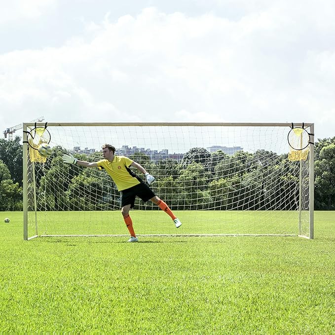 PodiuMax Top Bins Soccer Target Goal, Easy to Attach and Detach to The Goal, Set of 2, for Shooting