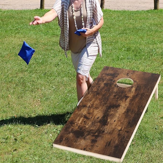 Cornhole Set 4'x2' Cornhole Board Sets with Bags Regulation Size, Corn Hole Games for Adults