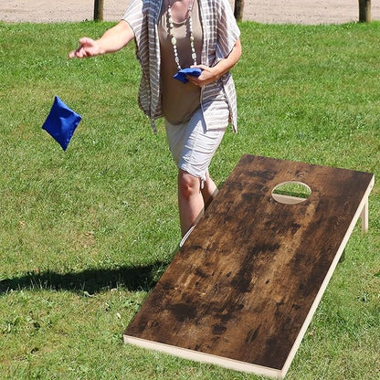 Cornhole Set 4'x2' Cornhole Board Sets with Bags Regulation Size, Corn Hole Games for Adults