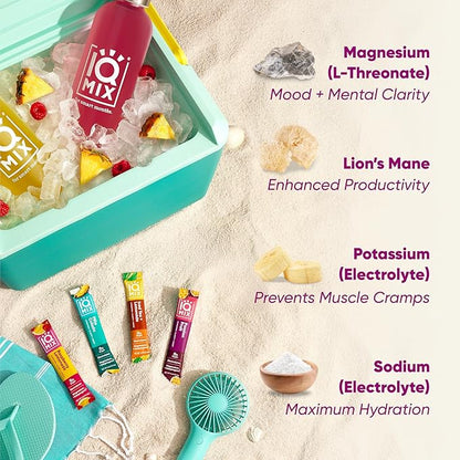 IQMIX Hydration Electrolyte Powder – 4-in-1 Formula for Hydration, Mental Clarity, Mood and