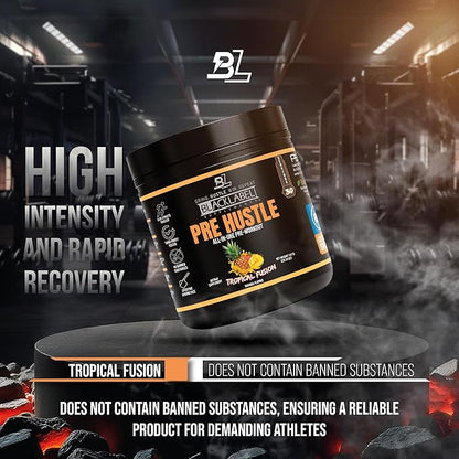 BLACKLABEL Supplements PRE Hustle V3 Pre-Workout Powder ??NSF Certified for Sport ??Energy