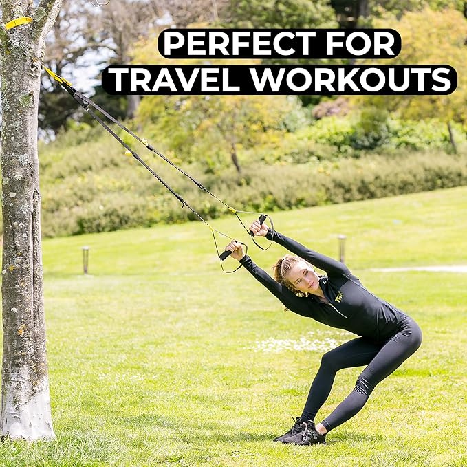 TRX GO Suspension Trainer, At Home, Portable Gym Workout, For Strength Training, Full Body Exercise