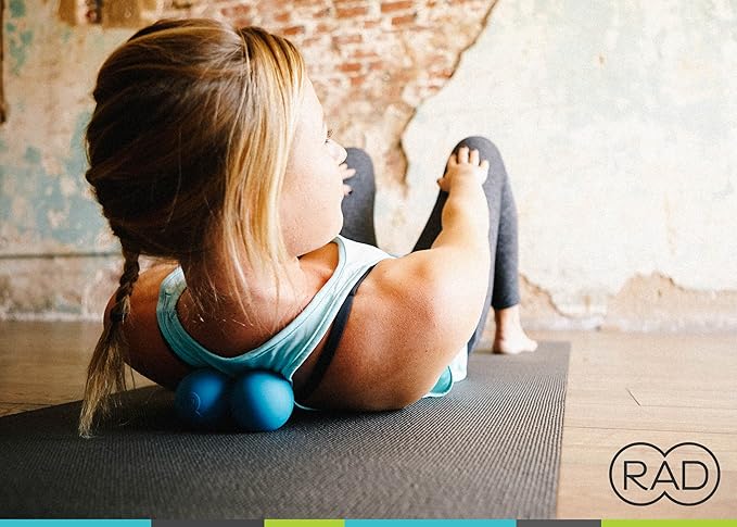 RAD Stiff Peanut Massage Ball ??High Density Yoga Deep Tissue Roller Ball ??Myofascial Release for