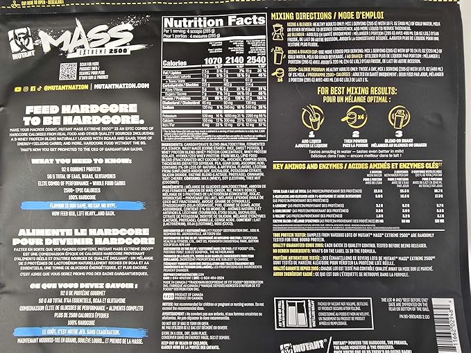 Mutant Mass Extreme Gainer ??Whey Protein Powder ??Build Muscle Size and Strength ??High Density