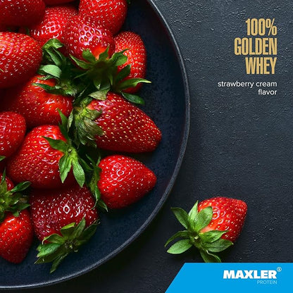 Maxler 100% Golden Whey Protein - 23g of Protein per Serving - Premium Whey Protein Powder for Pre