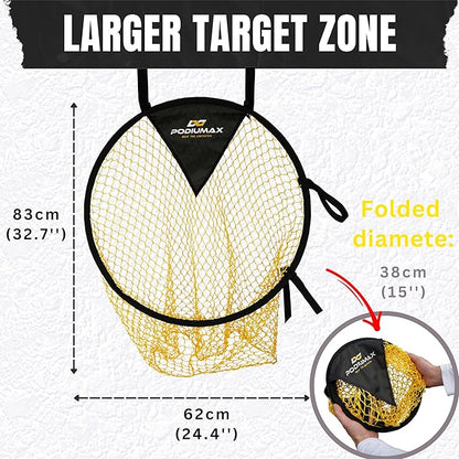 PodiuMax Top Bins Soccer Target Goal, Easy to Attach and Detach to The Goal, Set of 2, for Shooting