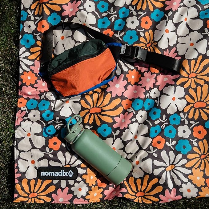 Nomadix Festival Blanket - Perfect for Picnics, Camping, & Lawn Seating - Plush Top & Water