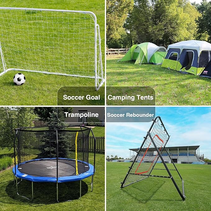Heavy Duty Trampoline Stakes Anchors High Wind U Type Sharped Ends Safety Ground Anchors Galvanized