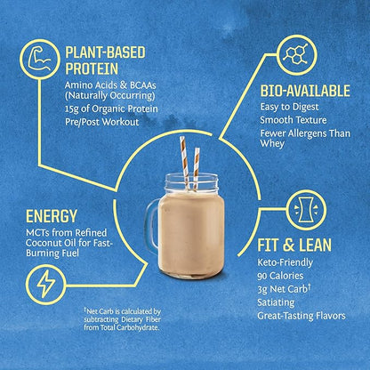 Sunwarrior Organic Plant Based Protein Powder | Vegan Organic Protein Powder Maple Flavored with