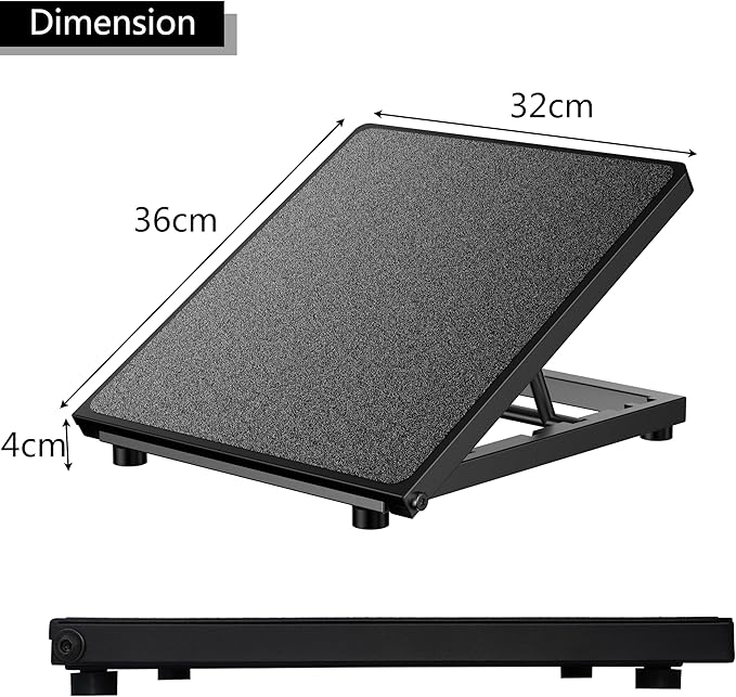 Professional Steel Slant Board Calf Stretcher Adjustable Balance Board with Non-Slip Surface for