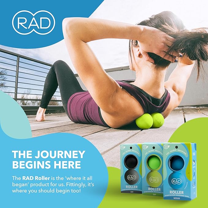 RAD Soft Peanut Massage Ball ??Low Density Yoga Deep Tissue Roller Ball ??Myofascial Release for