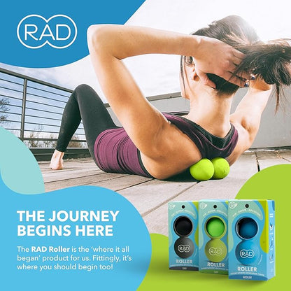 RAD Soft Peanut Massage Ball ??Low Density Yoga Deep Tissue Roller Ball ??Myofascial Release for