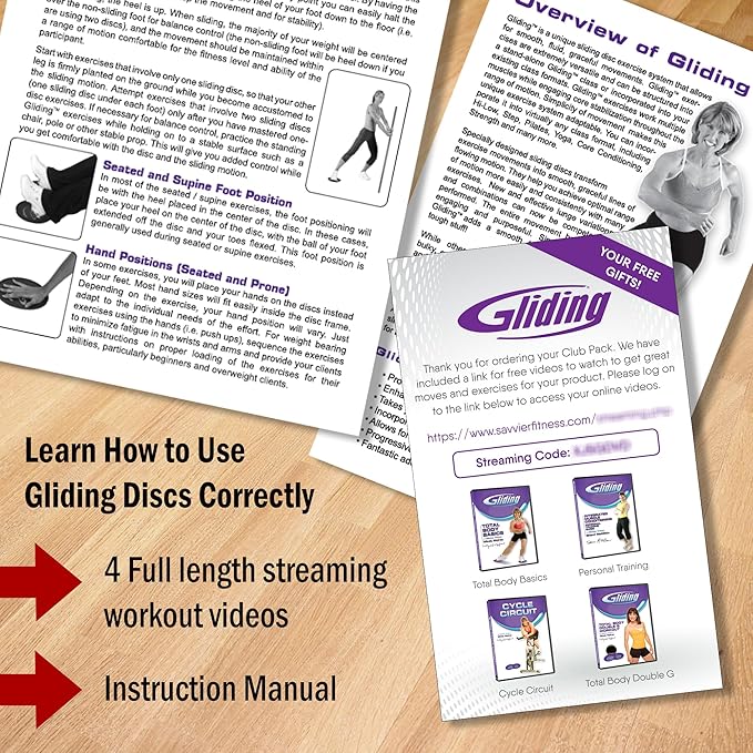 Gliding Discs for Working Out - Exercise Sliders for Carpet & Hardwood Floors 1 Pair, Authentic