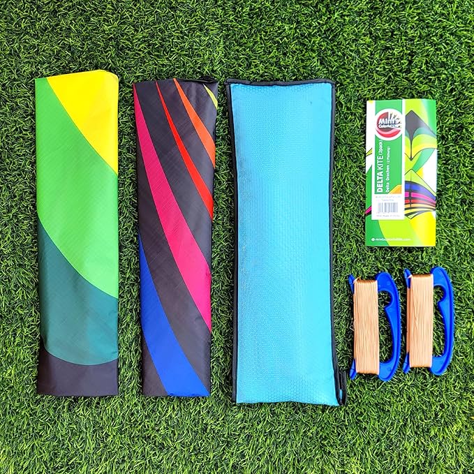 Mint's Colorful Life Delta Kite for Kids & Adults, Extremely Easy to Fly Kite, Best Kites for