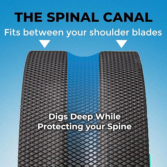 Chirp Wheel Foam Roller ??Targeted Back & Neck Relief, Lumbar Spine Stretcher, Spinal Decompression