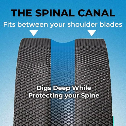 Chirp Wheel Foam Roller ??Targeted Back & Neck Relief, Lumbar Spine Stretcher, Spinal Decompression