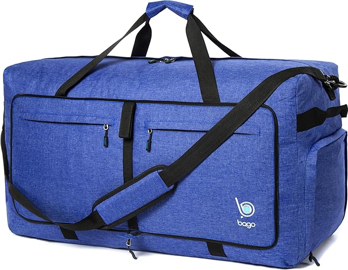 Bago Big XXL Foldable Duffel Bags for Traveling Women & Men - 140L Packable Duffle Bag for Travel